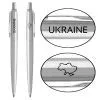 Ручка шариковая Parker JOTTER 17 UKRAINE SS CT BP Україна + Карта (16132_T205b)