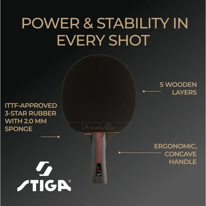 Ракетка для настільного тенісу Stiga Ракетка для настільного тенісу Stiga Flexure 5 Star ver.2 FL (1215-1205-3 (931707) зображення 9