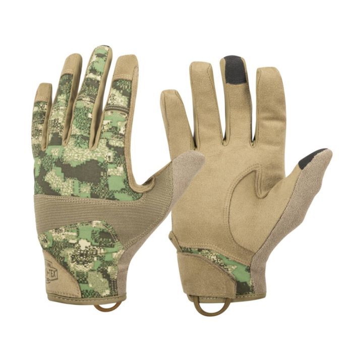 Тактичні рукавички Helikon-Tex Range Tactical Gloves - PenCott WildWood / Coyote A, S (RK-RNG-PO-4511A-B03)