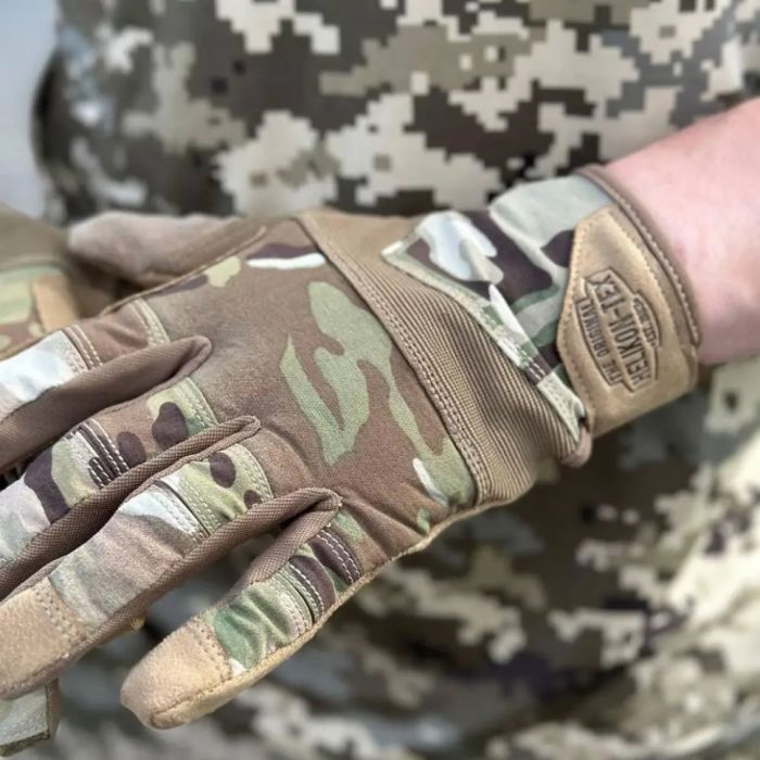 Тактичні рукавички Helikon-Tex Range Tactical Gloves - PenCott WildWood / Coyote A, S (RK-RNG-PO-4511A-B03) зображення 4