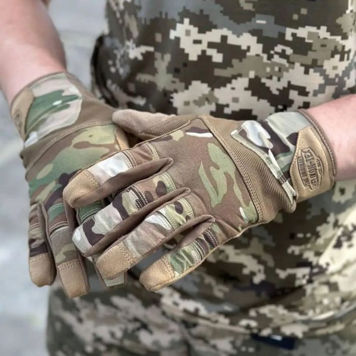 Тактичні рукавички Helikon-Tex Range Tactical Gloves - PenCott WildWood / Coyote A, S (RK-RNG-PO-4511A-B03) зображення 6
