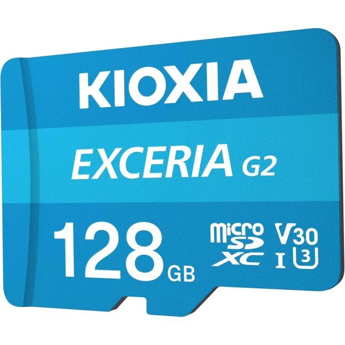 Карта памяти Kioxia 128GB microSDXC class 10 UHS-I U3 V30 A1 Exceria G2 (LMEX2L128GG2) изображение 2