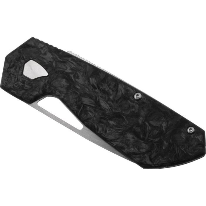 Ніж Maserin W1 Tungsteno, карбід вольфрама, fat carbon, чорно-зол (373/WTG) зображення 6