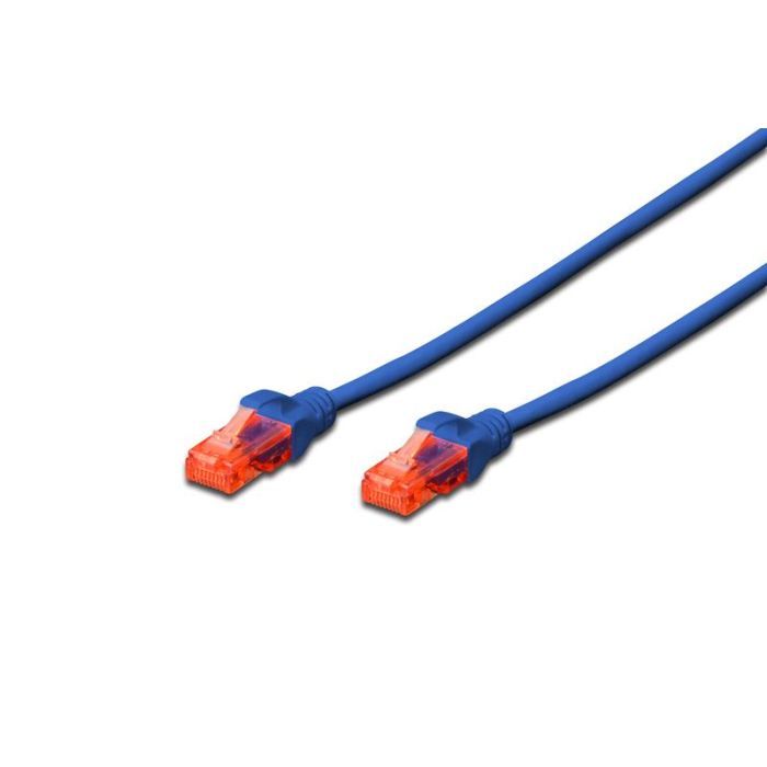 Патч-корд 1м, UTP, cat.6, CCA, AWG 26/7, PVC, blue Digitus (DK-1612-010/B)