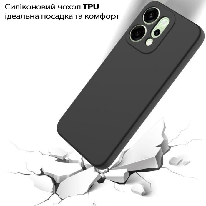 Чехол для мобильного телефона BeCover Silicone Oppo Reno14 / 14FS 5G Black (713791) изображение 3