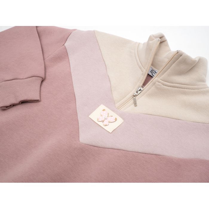 Спортивний костюм дитячий Smile на флісі (4233-122G-pink) зображення 6