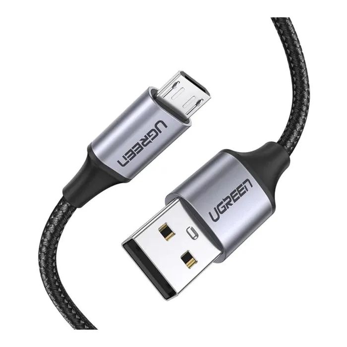 Дата кабель USB 2.0 AM to Micro 5P 1.5m 2A US290 white Ugreen (60152)