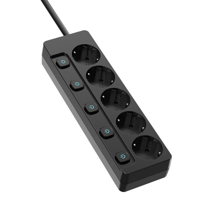 Сетевой фильтр питания ColorWay CW-PSEA52SBK 5 розеток2м (CW-PSEA52SBK)