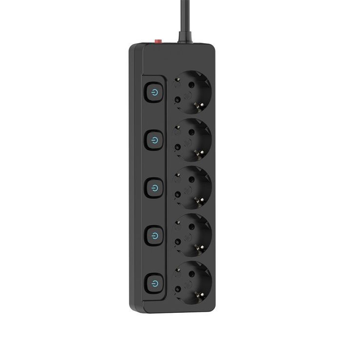 Сетевой фильтр питания ColorWay CW-PSEA52SBK 5 розеток2м (CW-PSEA52SBK) изображение 3