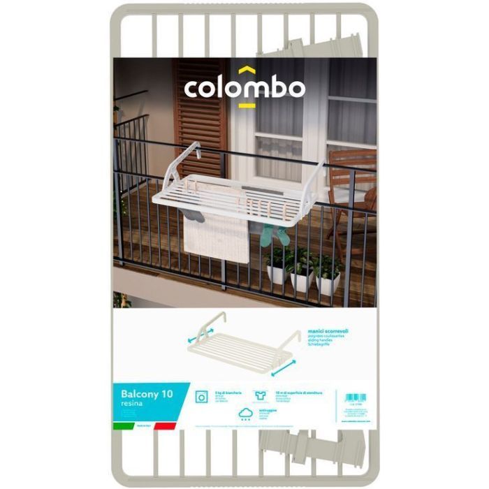 Сушилка для белья Colombo Balcony 10 Resina (ST988) (931870) изображение 3 Сушилка для белья Colombo Balcony 10 Resina (ST988) (931870) изображение 3