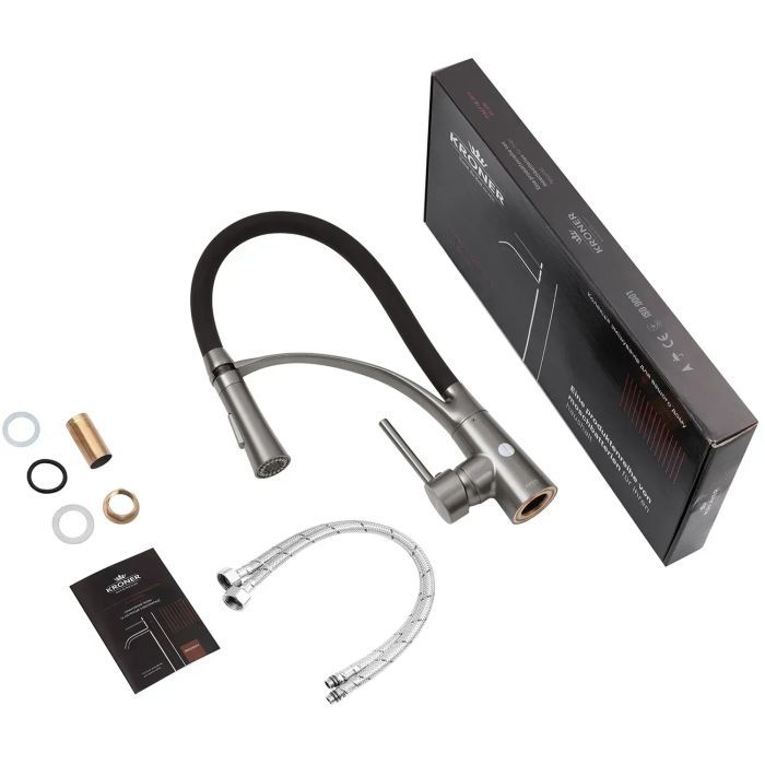 Смеситель Kroner Ersel-GRP03393BLK (CV033800) изображение 8