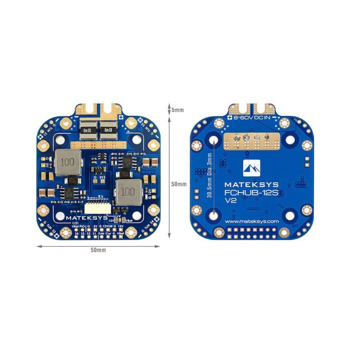 Плата распределения питания (PDB) MATEK FCHUB-12S (FCHUB12S) изображение 2