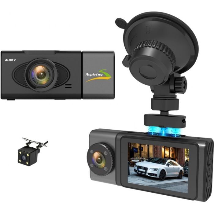 Відеореєстратор Aspiring Alibi 9 GPS, 3 Cameras, Speedcam (CD1MP20GAL9) зображення 2