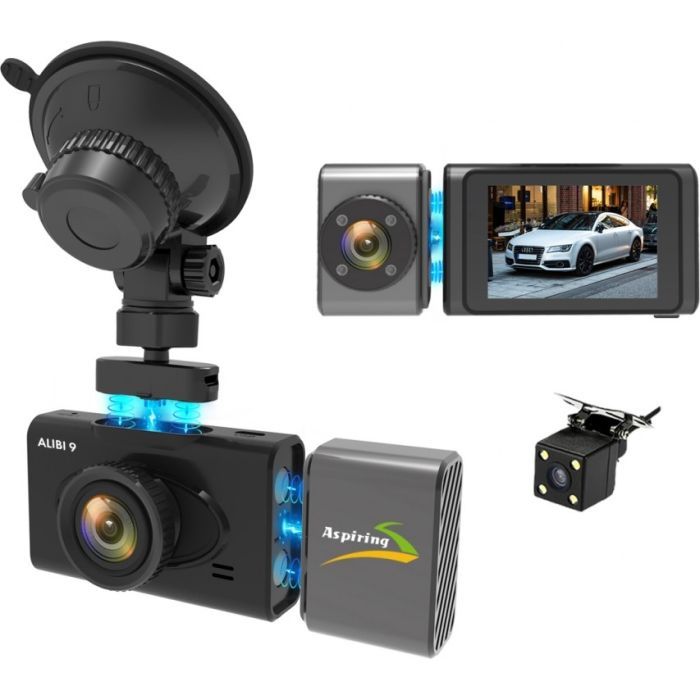 Відеореєстратор Aspiring Alibi 9 GPS, 3 Cameras, Speedcam (CD1MP20GAL9) зображення 6