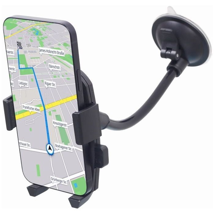 Универсальный автодержатель Gembird 55-80 мм, крепление на стекло (TA-CHW-04) изображение 2