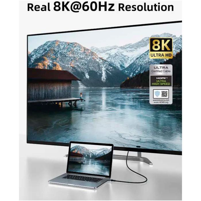 Кабель мультимедийный HDMI M to HDMI M 1.0m V2.1 8K60Hz Cabletime (CA915835) изображение 2