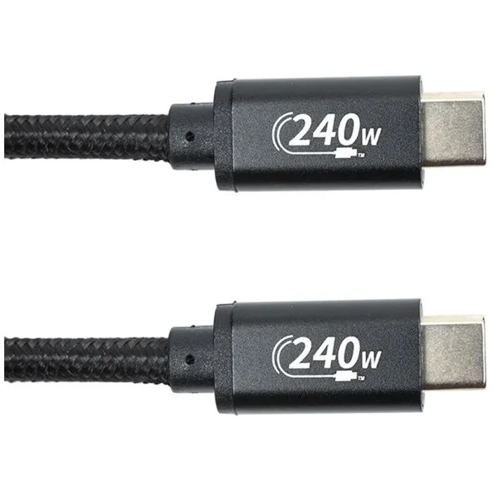 Дата кабель USB-C to USB-C 3.0m PD240W black San Guan (CA914128)