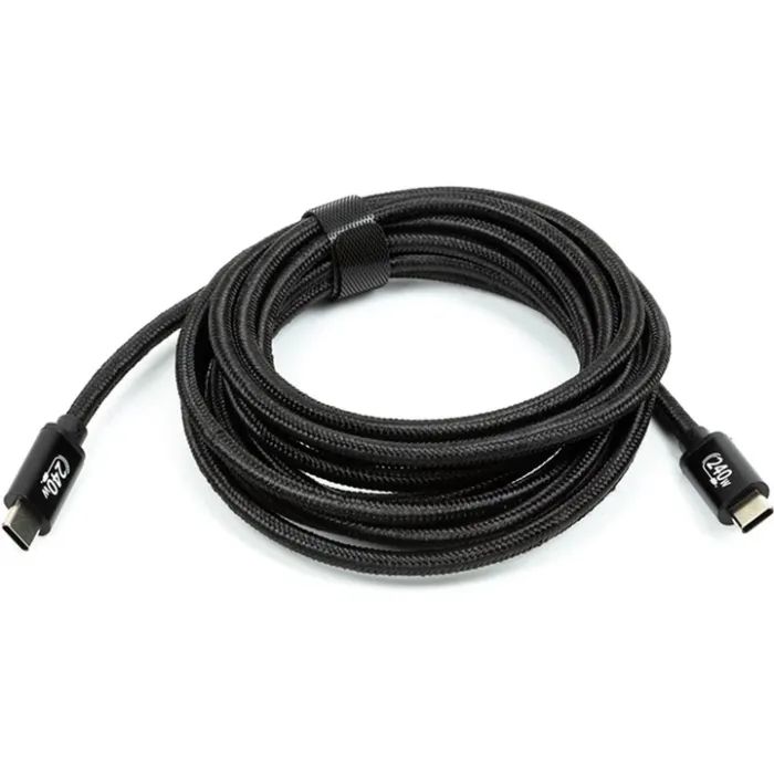 Дата кабель USB-C to USB-C 3.0m PD240W black San Guan (CA914128) изображение 2