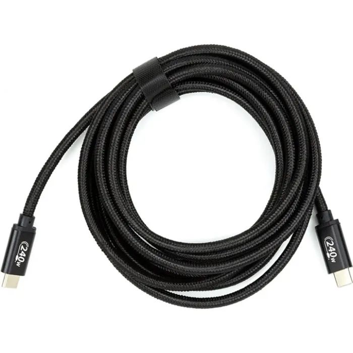 Дата кабель USB-C to USB-C 3.0m PD240W black San Guan (CA914128) изображение 3