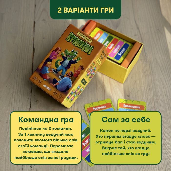 Настольная игра Orner Крокодил (укр.) (orner-2678) изображение 4