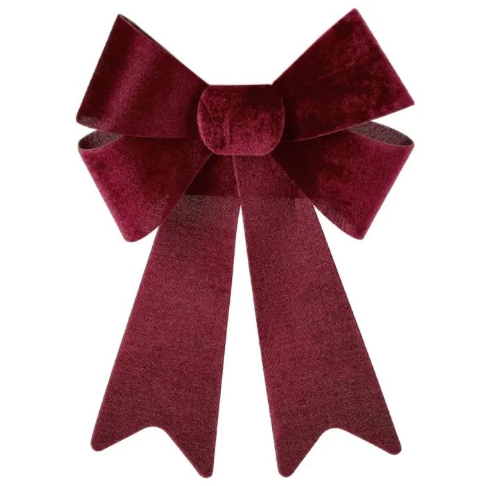 Украшение декоративное Chomik бант велюр, 23х38 см, бордо (5900779893184) изображение 2