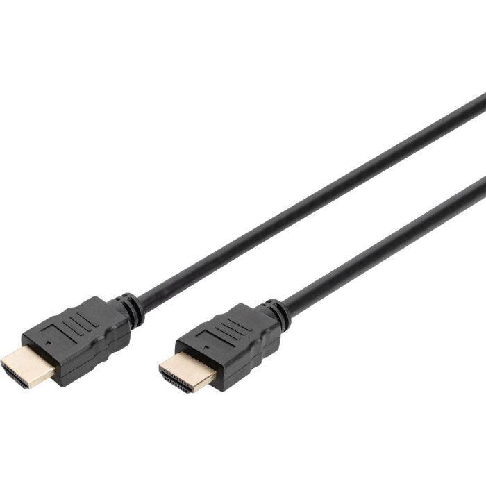 Кабель мультимедійний HDMI M to HDMI M 2.0m 4K60Hz w/Ethernet black Digitus (DB-330123-020-S)