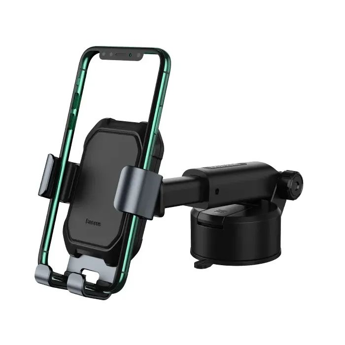 Универсальный автодержатель Baseus Tank gravity car mount holder with suction base Tarnish Black (SUYL-TK01) изображение 2