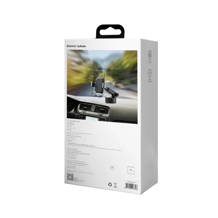 Универсальный автодержатель Baseus Tank gravity car mount holder with suction base Tarnish Black (SUYL-TK01) изображение 8