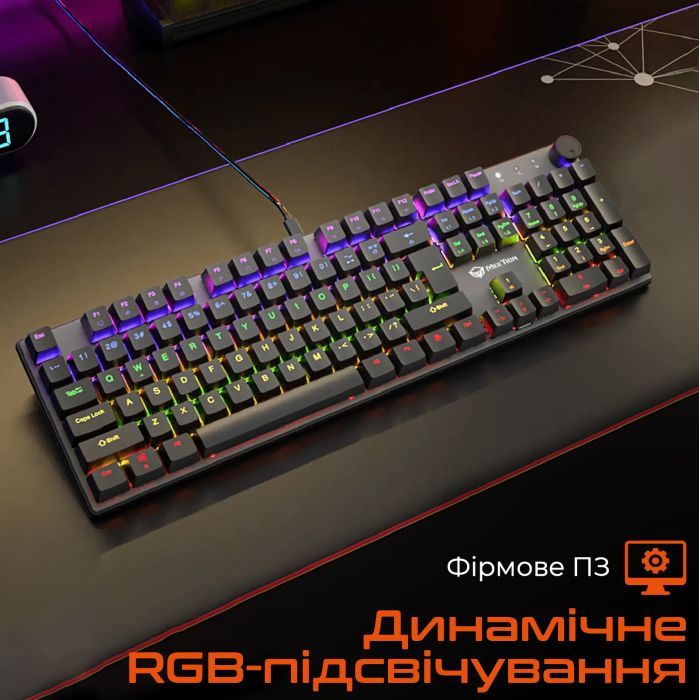 Клавіатура Meetion MK009 Pro Red Switch USB Type-C Black (MT-MK009Pro-W-RUA) зображення 3