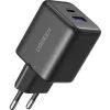 Зарядное устройство Ugreen USB-C + USB-A PD45W GaN (65057)