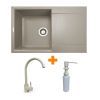 Мийка кухонна Adamant Horizon Avena + змішувач + дозатор (1824296901506)