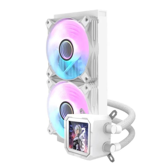 Система жидкостного охлаждения DARKFLASH DV240S WHITE изображение 3