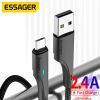 Дата кабель USB 2.0 AM to Micro 5P 1.0m 3A black Essager (EXCM-LS01) изображение 6