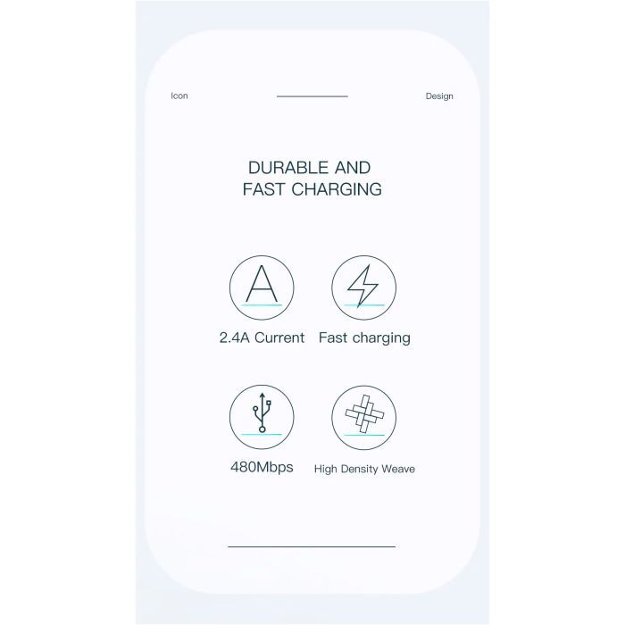 Дата кабель USB 2.0 AM to Micro 5P 1.0m 3A black Essager (EXCM-LS01) изображение 9