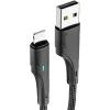 Дата кабель USB 2.0 AM to Micro 5P 1.0m 3A black Essager (EXCM-LS01)