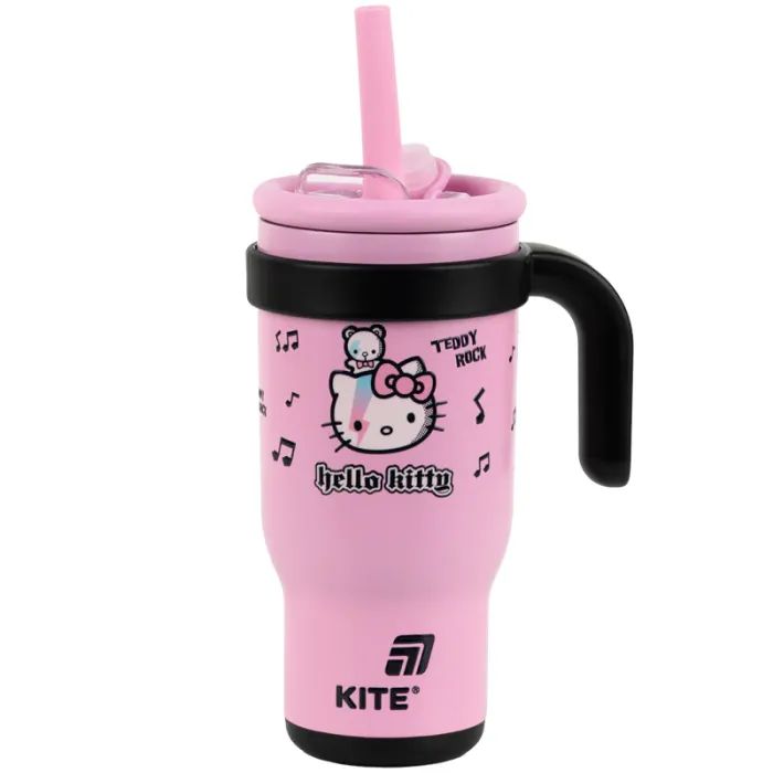 Поильник-непроливайка Kite Hello Kitty термокружка з трубочкою, 530 мл (HK25-1266)