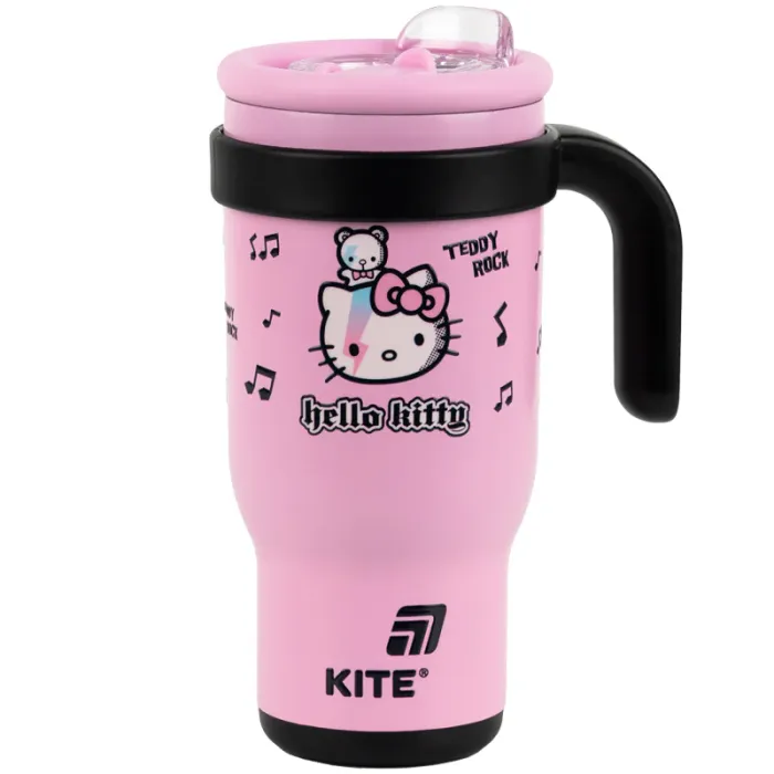 Поильник-непроливайка Kite Hello Kitty термокружка з трубочкою, 530 мл (HK25-1266) изображение 2