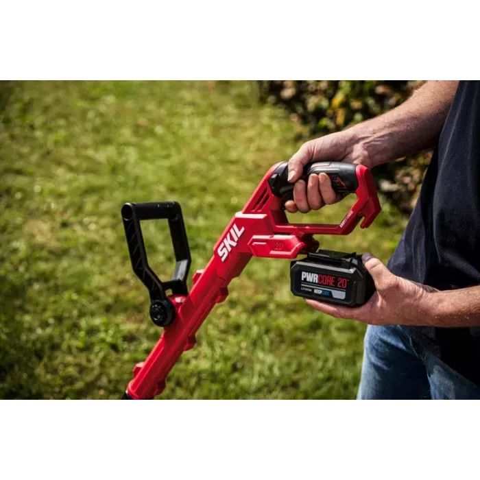 Тример садовий Skil акумуляторний безщітковий, 0241 CA, Li-Ion 20V, 2x2.5Ah (GT1E0241CA+BC1E3110A) зображення 4