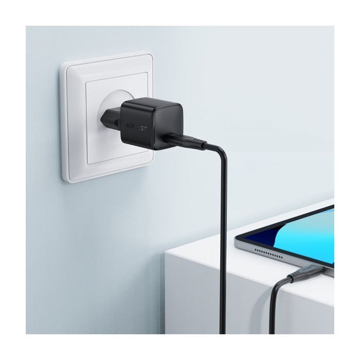 Зарядное устройство Acefast 1xUSB-C 30W GaN A118 black (6974316284994) изображение 8