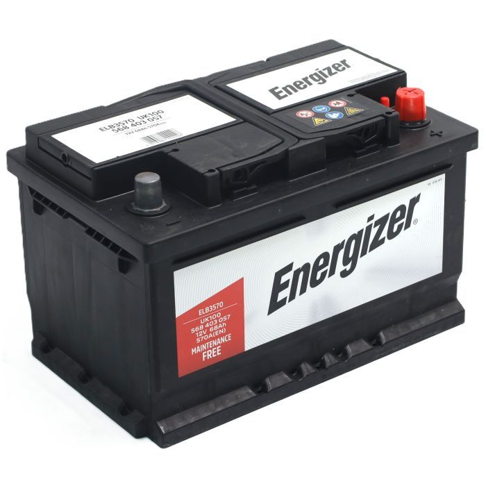Аккумулятор автомобильный Energizer 68Ah-12v  R, EN570 (568 403 057) изображение 2