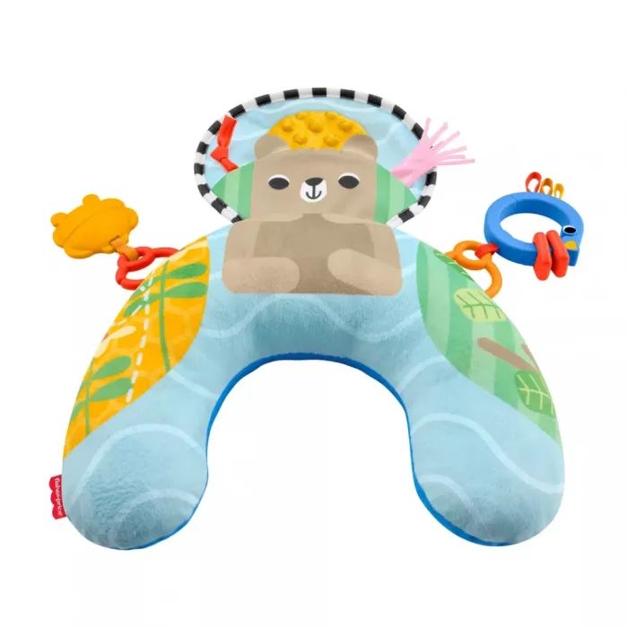 Дитячий килимок Fisher-Price Подушка для гри на животику "Лагідний ведмедик" (JHB44) зображення 2
