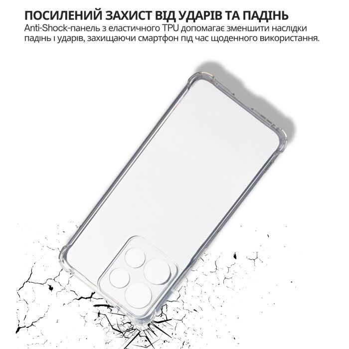 Чехол для мобильного телефона BeCover Anti-Shock Motorola Edge 60 Neo Clear (715068) изображение 4