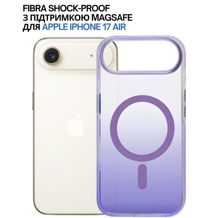 Чехол для мобильного телефона BeCover FIBRA Shock-Proof MagSafe Apple iPhone 17 Air Blue (715451) изображение 5