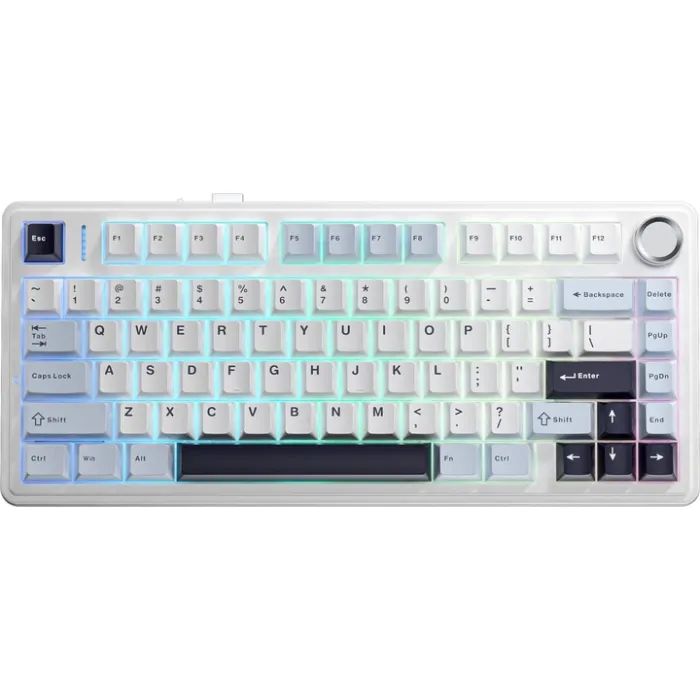Клавіатура Aula F75 Pink Switch USB UA Black (6978080504890)