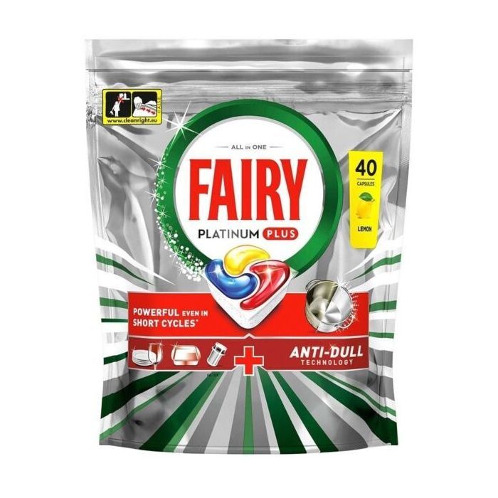 Таблетки для посудомоечных машин Fairy Platinum Plus All in One Lemon 54 шт. (8006530115490)