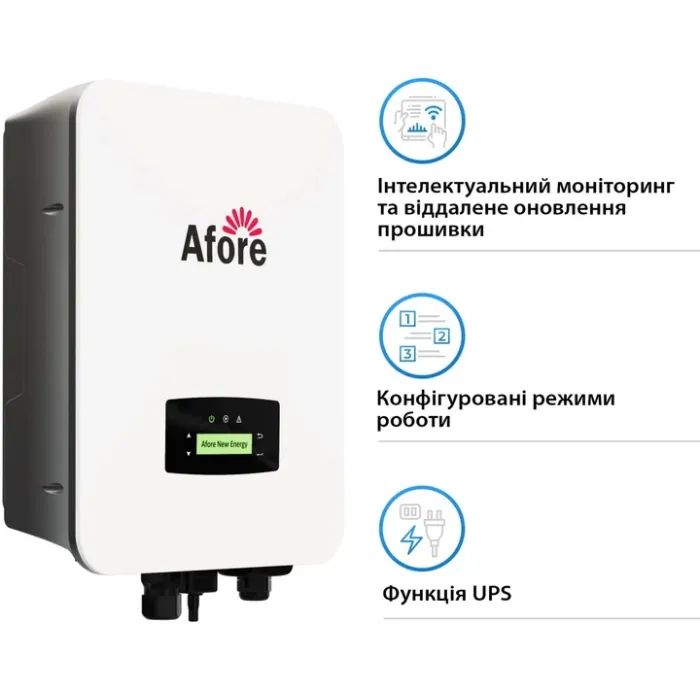 Солнечный инвертор Afore 6KW 48V 2 MPPT Wi-Fi 220V 1ф (AF6K-SLP) изображение 4