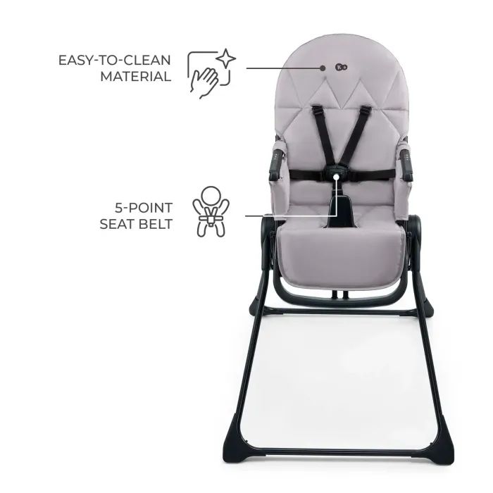 Стілець для годування Kinderkraft Binci Grey (5902533928002) зображення 4