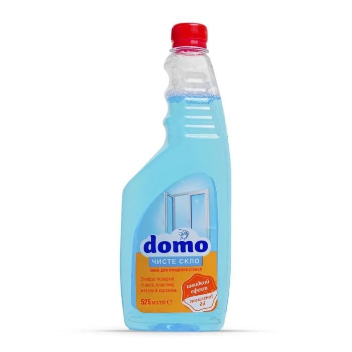 Средство для мытья стекла Domo Синее Запаска 525 мл (4820024947398)