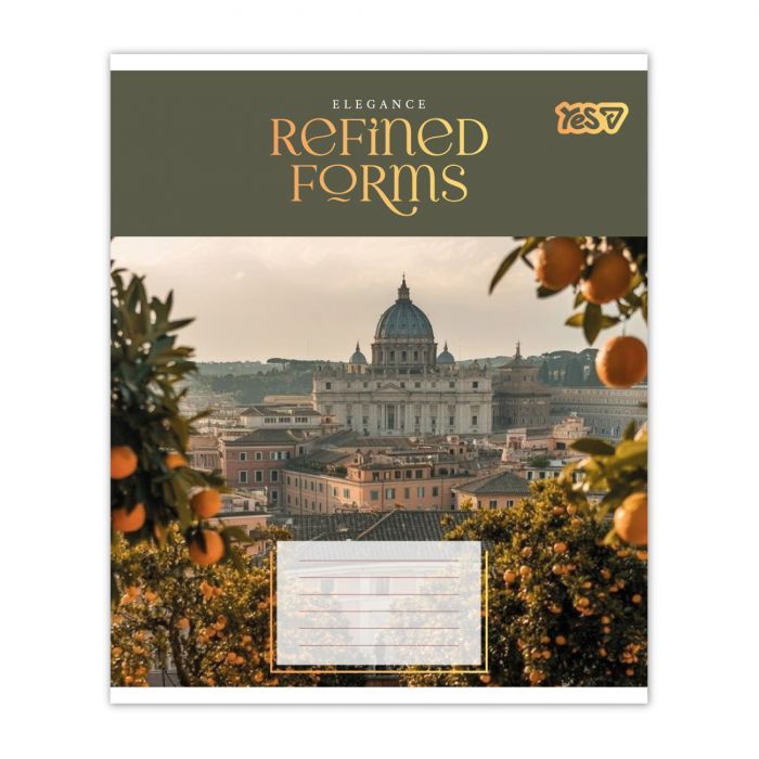Зошит Yes Refined forms А5 24 аркушів клітинка (768832) зображення 6