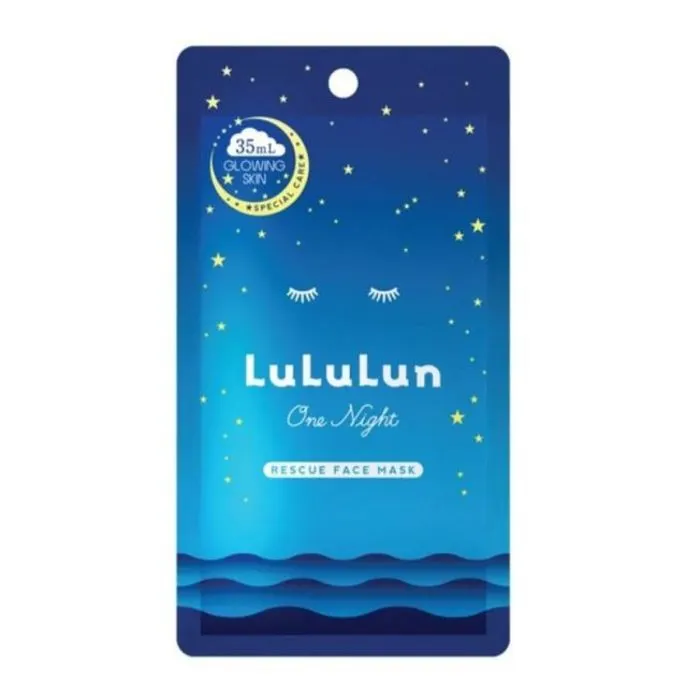 Маска для лица Lululun Face Mask One Night Rescue Brightening Против тусклости кожи (4582305069761)